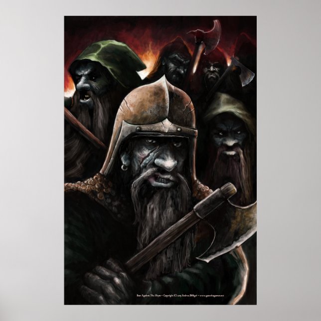 Four Against The Abyss Poster (Front)