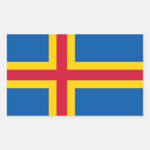 FOUR Aland Flag Rectangular Sticker