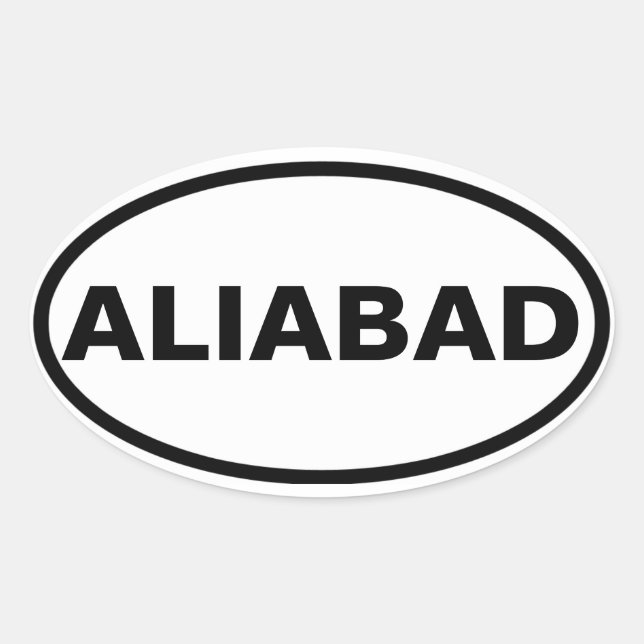 FOUR Aliabad Oval Sticker (Front)