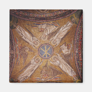 Four angels with the symbols of the magnet