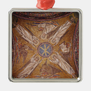 Four angels with the symbols of the metal ornament