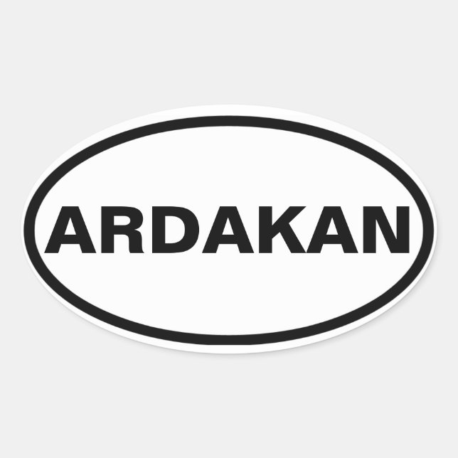 FOUR Ardakan Oval Sticker (Front)