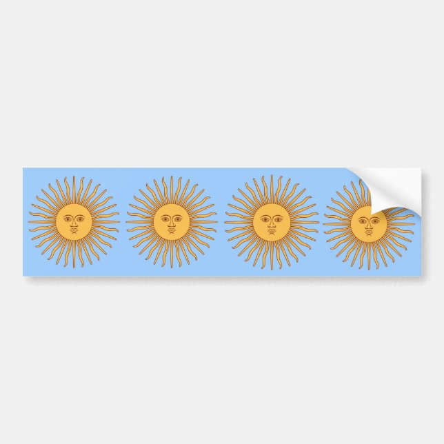 FOUR Argentina "Sol de Mayo" Bumper Sticker (Front)