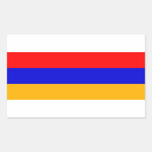 FOUR Armenia National Flag Rectangular Sticker