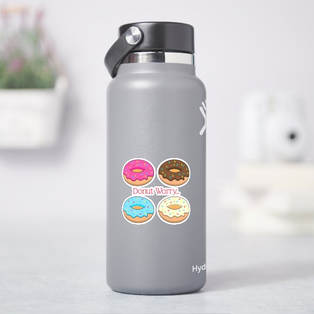 Four Assorted Doughnuts Pattern | Personalise (HydroFlask)