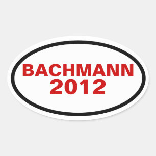 FOUR Bachmann 2012 Oval Sticker