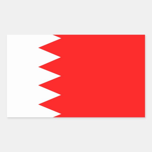 FOUR Bahrain Flag Rectangular Sticker (Front)