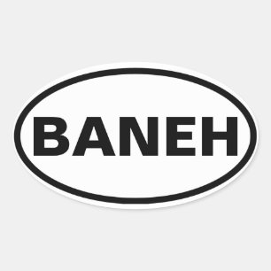 FOUR Baneh Oval Sticker