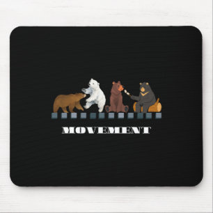 Four Bear 4b Movement Feminist Women Empower Graph Mouse Pad