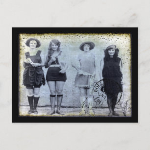 Four Beauty Contest Winners Postcard