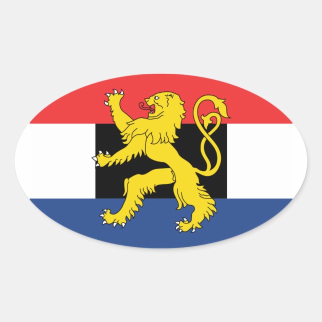 FOUR Benelux Flag Oval Sticker (Front)