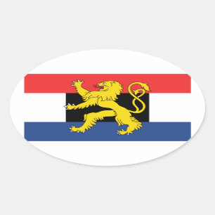 FOUR Benelux Flag Oval Sticker