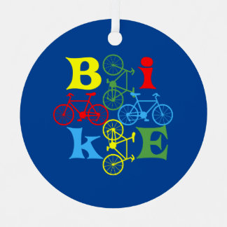 Four Bikes  Metal Tree Decoration