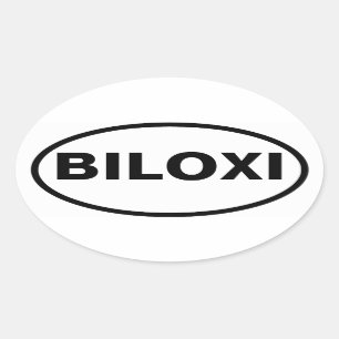 FOUR Biloxi Oval Sticker