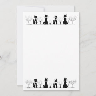 Four Black Cats, Louis Wain Invitation