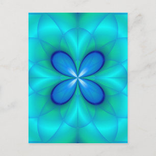 Four Blue Petals Postcard