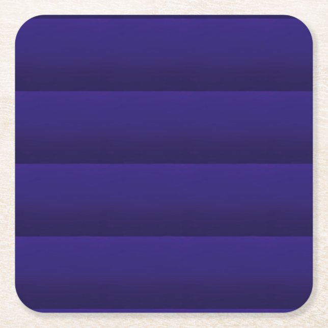 four blue stripes square paper coaster (Front)