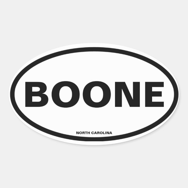 FOUR Boone Oval Sticker (Front)