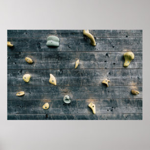 Four brown wooden wall decors poster