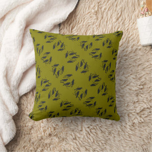 Four Calling Birds Cut-Out Stencil-Style 2 Cushion