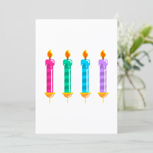 Four Candles Invitation