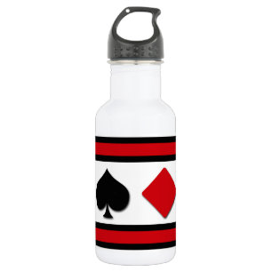Four card suits 532 ml water bottle
