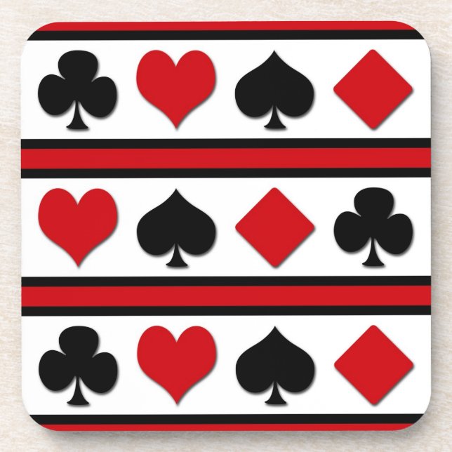 Four card suits coaster (Front)