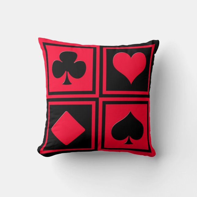 Four card suits cushion (Front)