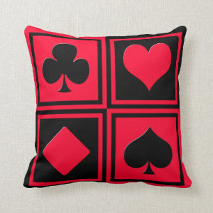 Four card suits cushion