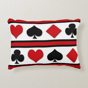 Four card suits decorative cushion