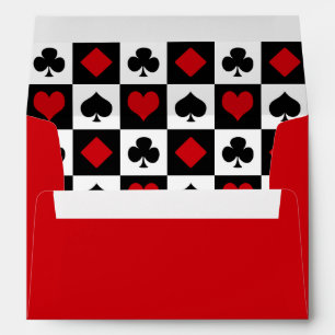 Four card suits envelopes