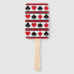 Four card suits hand fan