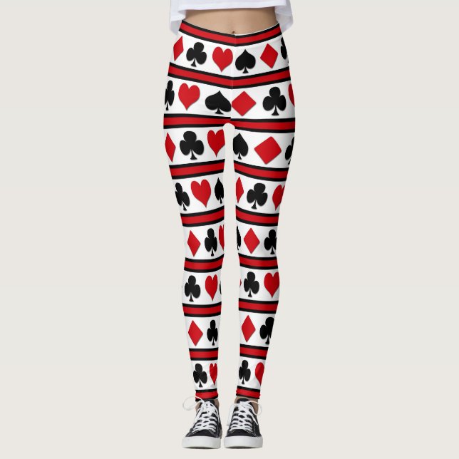 Four card suits leggings (Front)
