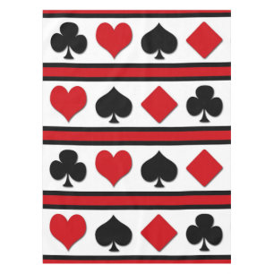 Four card suits tablecloth