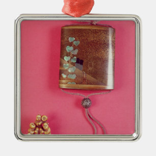 Four case inro metal tree decoration