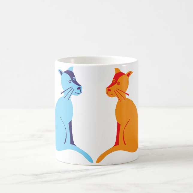 four cats coffee mug (Center)