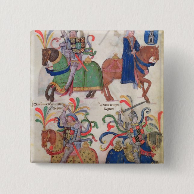 Four cavaliers, from the 15 cm square badge (Front)