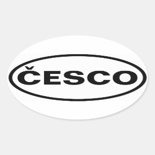FOUR Česko Oval Sticker