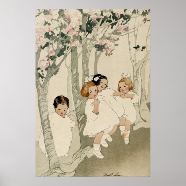 Four Children Dancing - Bertha Boynton Lum - c1913 Poster (Front)