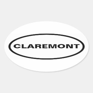 FOUR Claremont Oval Sticker