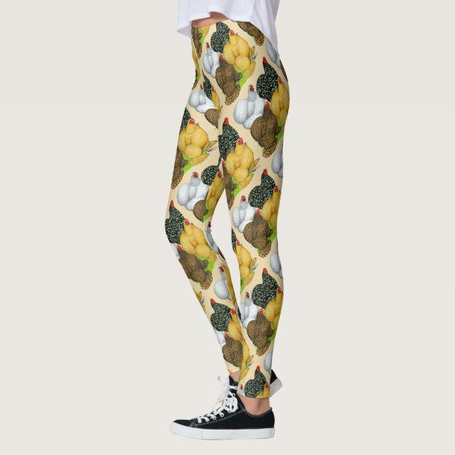 Four Cochin Hens Leggings (Left)