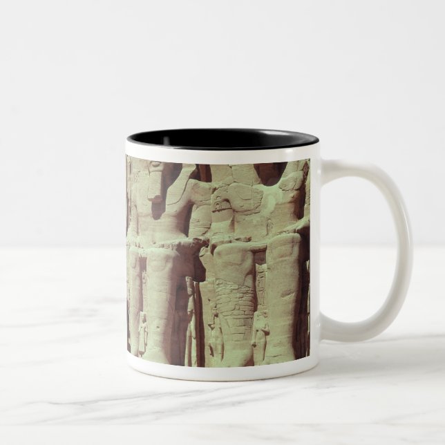 Four colossal figures of the king Two-Tone coffee mug (Right)