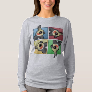 Four Colour Cockatiel T-Shirt