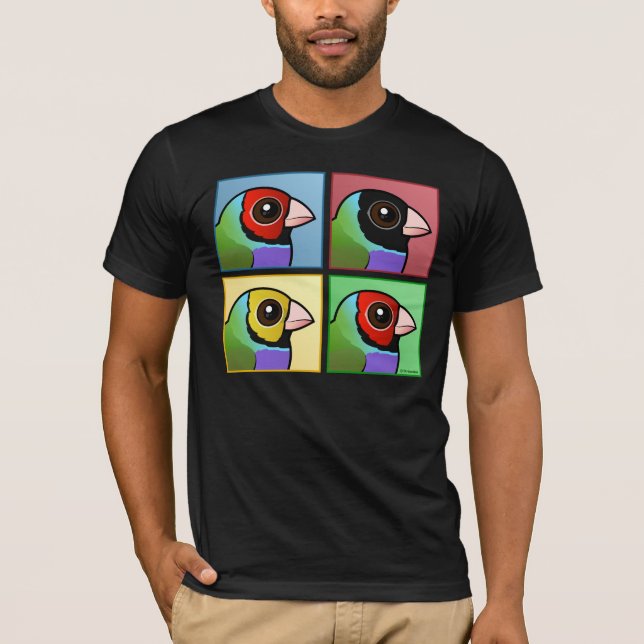 Four Colour Gouldian Finch T-Shirt (Front)