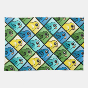 Four Colour Linnies Tea Towel