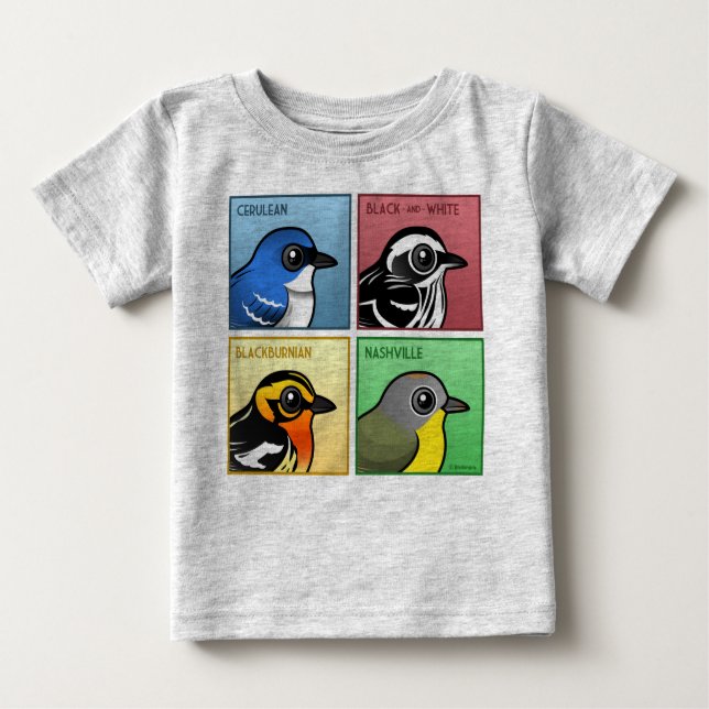 Four Colour Warblers Baby T-Shirt (Front)