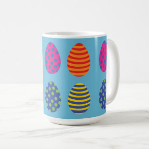 Four Coloured Easter Eggs Coffee Mug