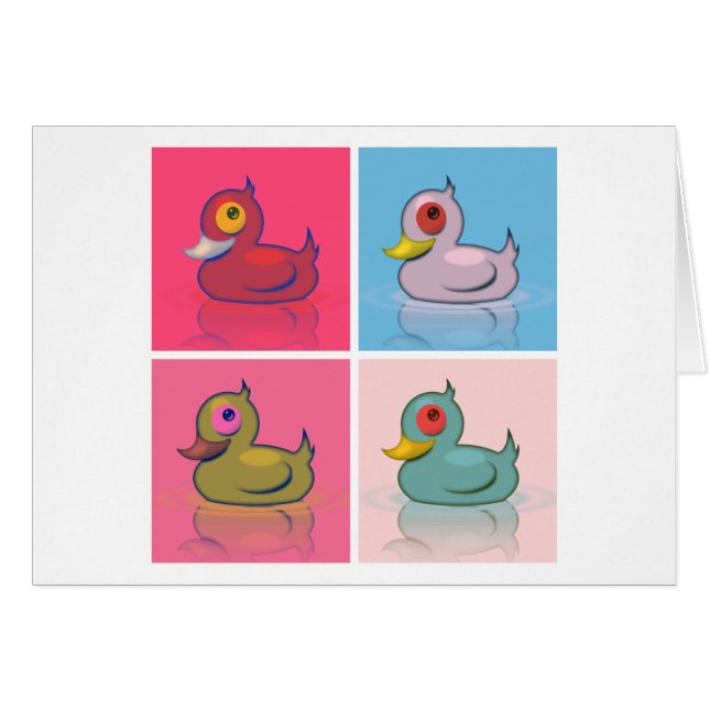 Four Colourful Ducks (Front Horizontal)