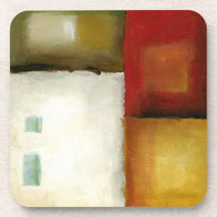 Four Colourful Rectangles by Chariklia Zarris Coaster