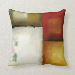 Four Colourful Rectangles by Chariklia Zarris Cushion